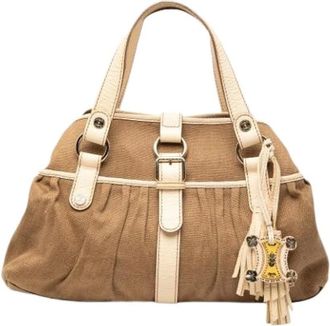 Celine Pre-owned Handbags, female, Brown, Size: ONE SIZE Pre-owned Canvas Tote
