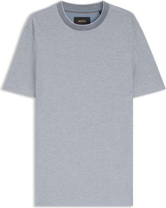 BOSS Cotton-silk T-shirt with rich structure