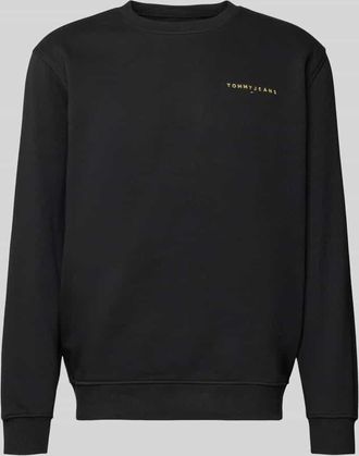 Tommy Jeans Regular Fit Sweatshirt aus Baumwoll-Mix in Black, Größe XXL