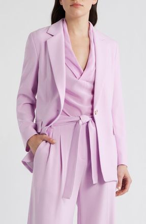 BOSS Jocaluah One-Button Jacket in Sakura Rose at Nordstrom, Size 10