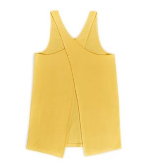 Solino Home Linen Apron - Linen Smock Apron in Marigold Yellow at Nordstrom, Size X-Large