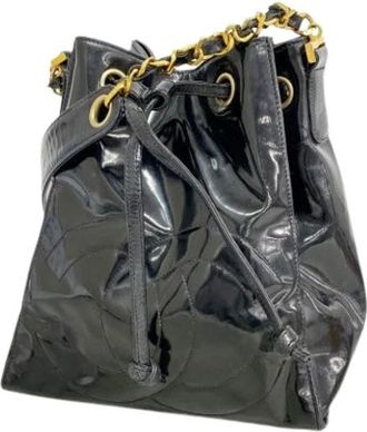 Chanel Pre-owned Bucket Bags, female, Black, Size: ONE SIZE Pre-owned Vintage Bucket Bag