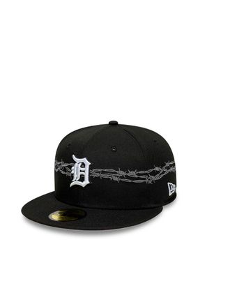 New Era Mens Fitted Cap 59fifty Black Crown Hat
