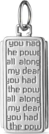 Monica Rich Kosann Dorothy Medallion lettering-detail charm - Silver