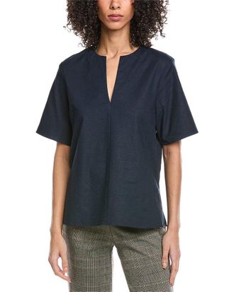 Vince Easy Linen-Blend Top