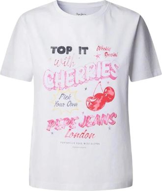 Pepe Jeans London Tops, Dames, Wit, XS, Katoen, T-Shirt