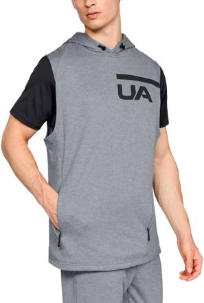 Under Armour Mens Tech Mki Terry Sleeveless Hoodie In Grey