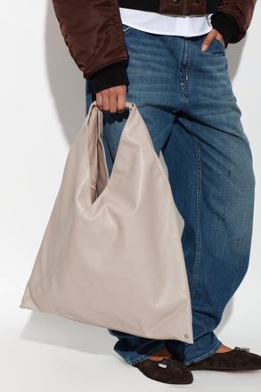 Maison Margiela Logo Bag, Womens, Cream
