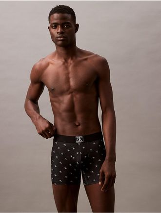 Calvin Klein Mens CK Established Boxer Brief - Black - XL