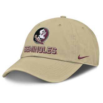 Nike Florida State On-Field Club Gameday Nike Mens College Adjustable Hat in Yellow | NC0179WFTN-MBJ