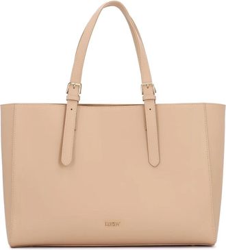 Kazar Leren Tote Bag - Dames - Shoppers - Beige - ONE Size - Leer - Tassen