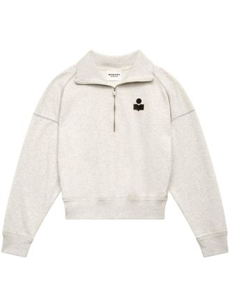 Isabel Marant Ross sweater met logoprint - Beige