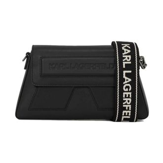 Karl Lagerfeld Dames, Tassen, Zwart, Maat: ONE Size Leer
