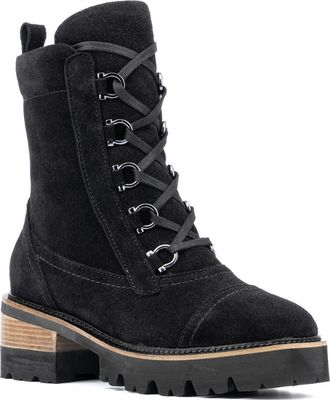 Vintage Foundry Co. Eleonora Lug Boot in Black at Nordstrom Rack, Size 7.5