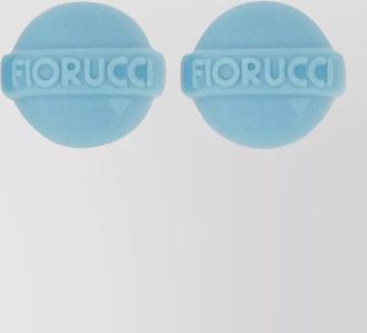Fiorucci resin clip-on earrings
