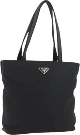 Prada Pre-owned Tote Bags, female, Black, Size: ONE SIZE Pre-owned Vintage Tote Bag