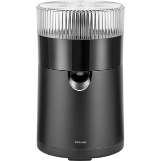 Zwilling Enfinigy Exprimidor El&eacute;ctrico De Alta Eficiencia De Jugo, 2 Conos De Prensado, Colador De Pulpa Ajustable, 85 W, Negro - Zwilling