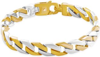 Pompeii3 Mens Curb Link 14k Gold (46gram) or Platinum (74gram) 10mm Bracelet 8.25