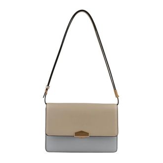 Pourchet Tassen, Dames, Beige, ONE Size, Leer, Anjou Schoudertas