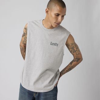 Levi's Graphic Muscle Tank - Mens - 2XL - Grey
