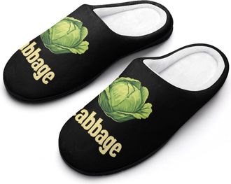 Generic Cabbage Cotton Slipper for Women Indoor Outdoor House Shoes Anti-Skid Slippers with Rubber Sole