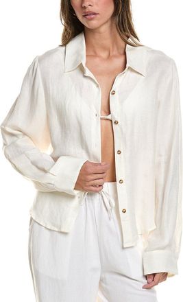 Anemos Linen-Blend Phillips Button-Down Shirt