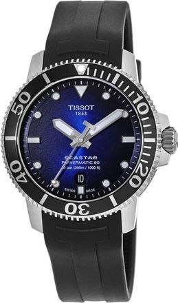 Tissot Seastar 1000 Powermatic 80 Blue Dial Rubber Strap Mens Watch T120.407.17.041.00