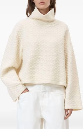 Closed High Neck Sweatshirt In Shetland