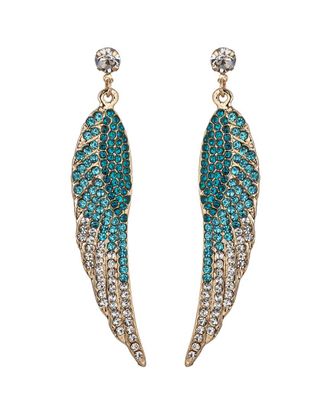 Eyecandy LA Eye Candy La The Luxe Collection Crystal Angel Wings Earrings