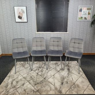 Kosy Koala Dining Chairs Set Of 4 Tufted Chairs Velvet Chairs Seats