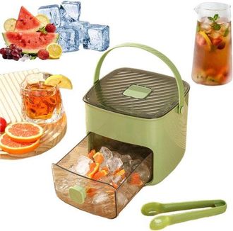 OEM Juego Bandeja Cubitos Hielo Recipiente Recolector 48 Cubitos, M&aacute;quina Hielo Silicona Doble Nivel 2 1, Molde F&aacute;cil Desmolde, 16 X 14,5 X 15,5 Cm