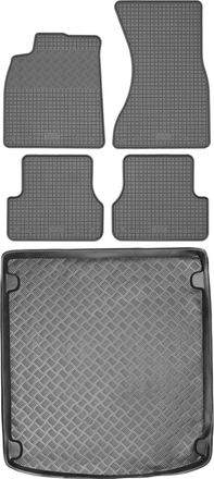 OEM Audi A6 V C7 Avant/kombi De 2011-2018 Set - Alfombrillas Goma + Alfombrilla Maletero