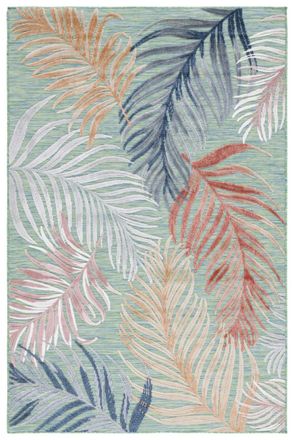 Safavieh Alfombra polipropileno/poli&eacute;ster verde/&oacute;xido 122 x 183 cm