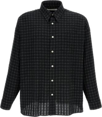 Sunflower Black Stable Seersucker Check Shirt
