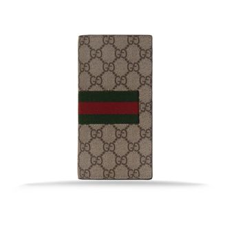 Gucci Accessoires, Heren, Beige, ONE Size, Leer, GG Paspoorthouder