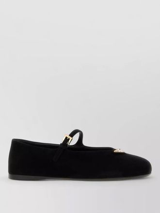 Prada suede mary jane ballerinas flat sole