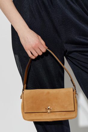 Tory Burch Charlie Small Bag, Womens, Beige