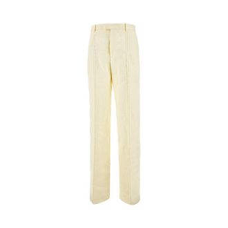 Bottega Veneta Straight leg linen pants Woman 38