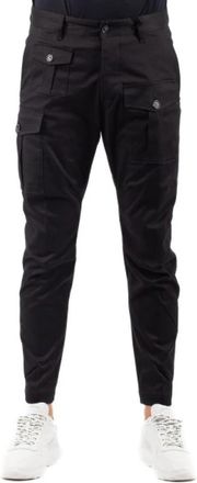 Dsquared2 Cargo Broek - Heren - Slim Fit Broeken - Zwart - S - Katoen - Broeken