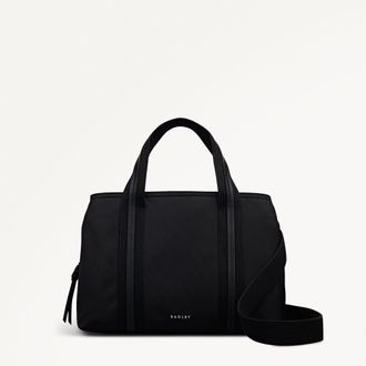 Radley London Black Medium Ziptop Grab Bag Halley Row SS26 Radley London