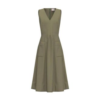 Marella Emmabile Longuette Dress - female - Marella - Midi Dresses - Green - 2XL - Dresses
