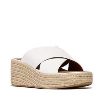 FitFlop Platfforms Espadrille Slides in Urban White at Nordstrom, Size 10