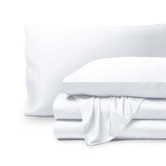 Bare Home Cooling Rayon Sheet Set in White at Nordstrom, Size Twin X-Long
