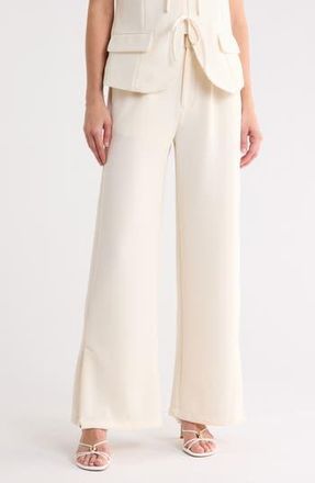 Scotch & Soda Pleated Wide Leg Pants in Whitecap Grey at Nordstrom Rack, Size X-Large