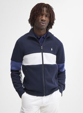 Polo Ralph Lauren Polo Shirt Ralph Lauren - Mens Tricolour piqu&eacute; jersey cardigan