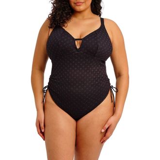 Elomi Bazaruto One-Piece Swimsuit in Black at Nordstrom, Size 36 H
