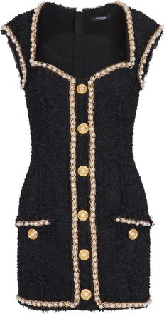 Balmain Abito con decorazione - Nero