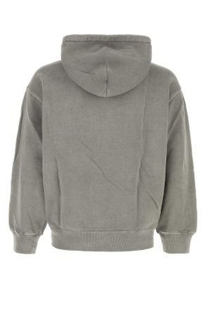 Carhartt Work in Progress Mens Grey Cotton Hooded Nelson Sweat Yosemitegarmentdyed Exterior: Felpe