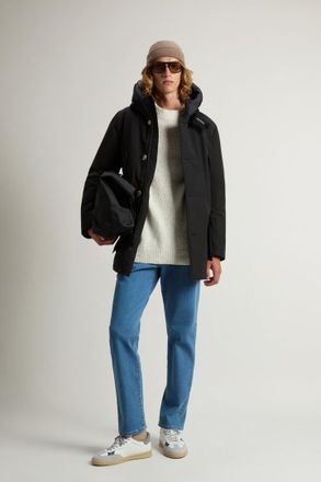 Woolrich uomo Arctic Parka in Ramar Cloth Nero Taglia XXS