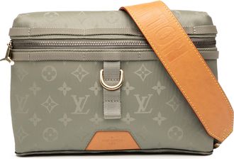 Louis Vuitton Womens Pre-owned Monogram Titanium Messenger Pm - Sage Green Textile - One Size